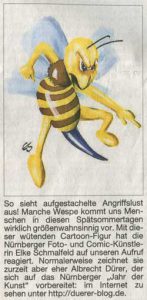 Wespe Illustration in 2011, 31. August, Nürnberger Zeitung