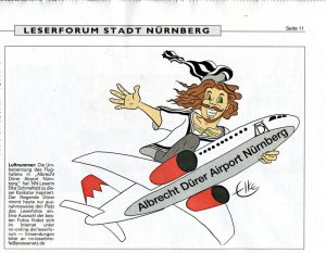 Albrecht Dürer Airport Cartoon