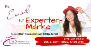 Per Email zur Experten-Marke - Live-Webinar am 8. September 2022